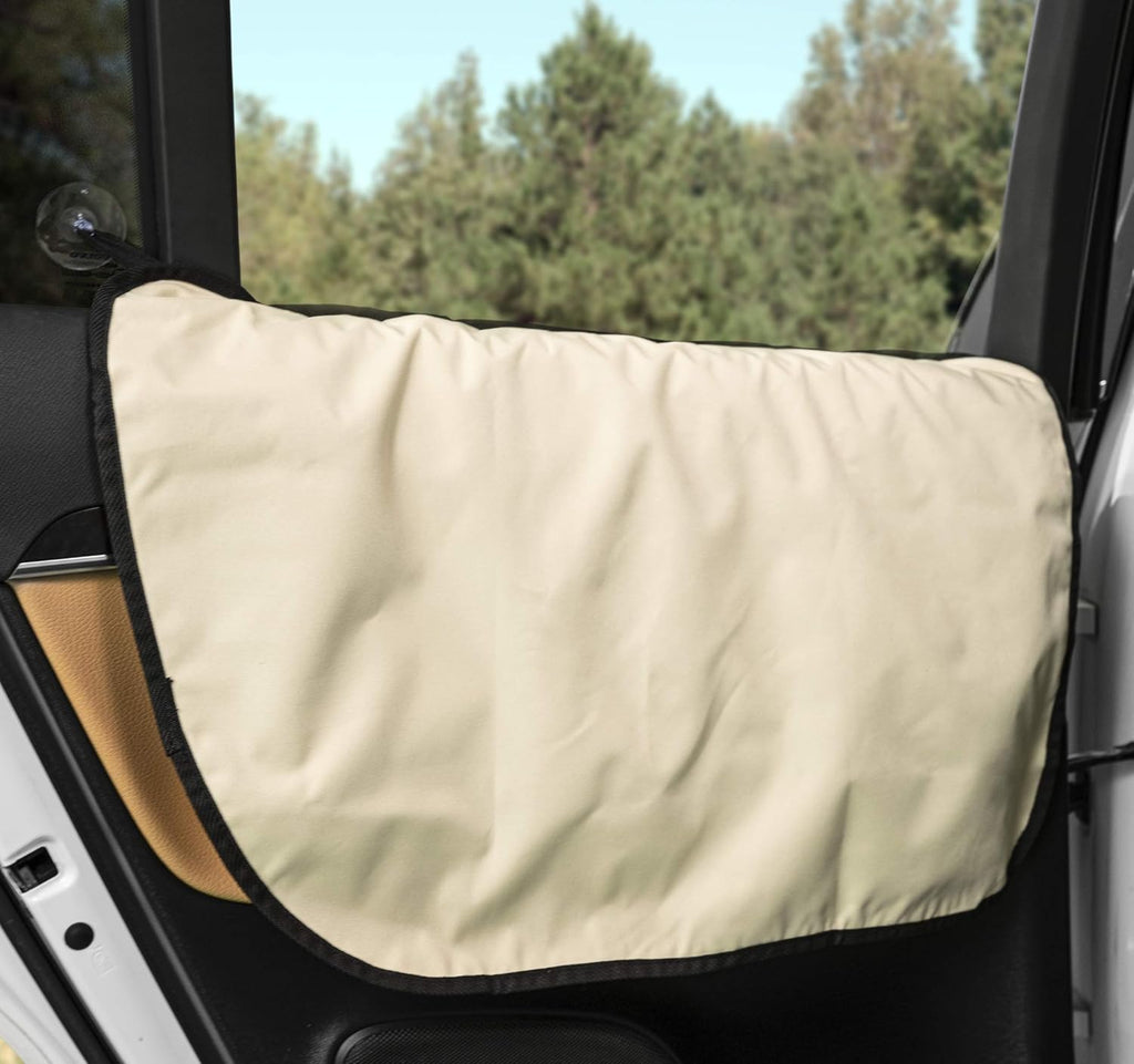 Velvet Car Door Protector, Washable Waterproof, Set of 2 London Grey N439397