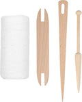 Cotton Rug Yarn with Wooden Shuttle Stick Rod V536603