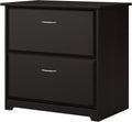 Espresso Oak 2 Drawer Lateral File Cabinet A78048