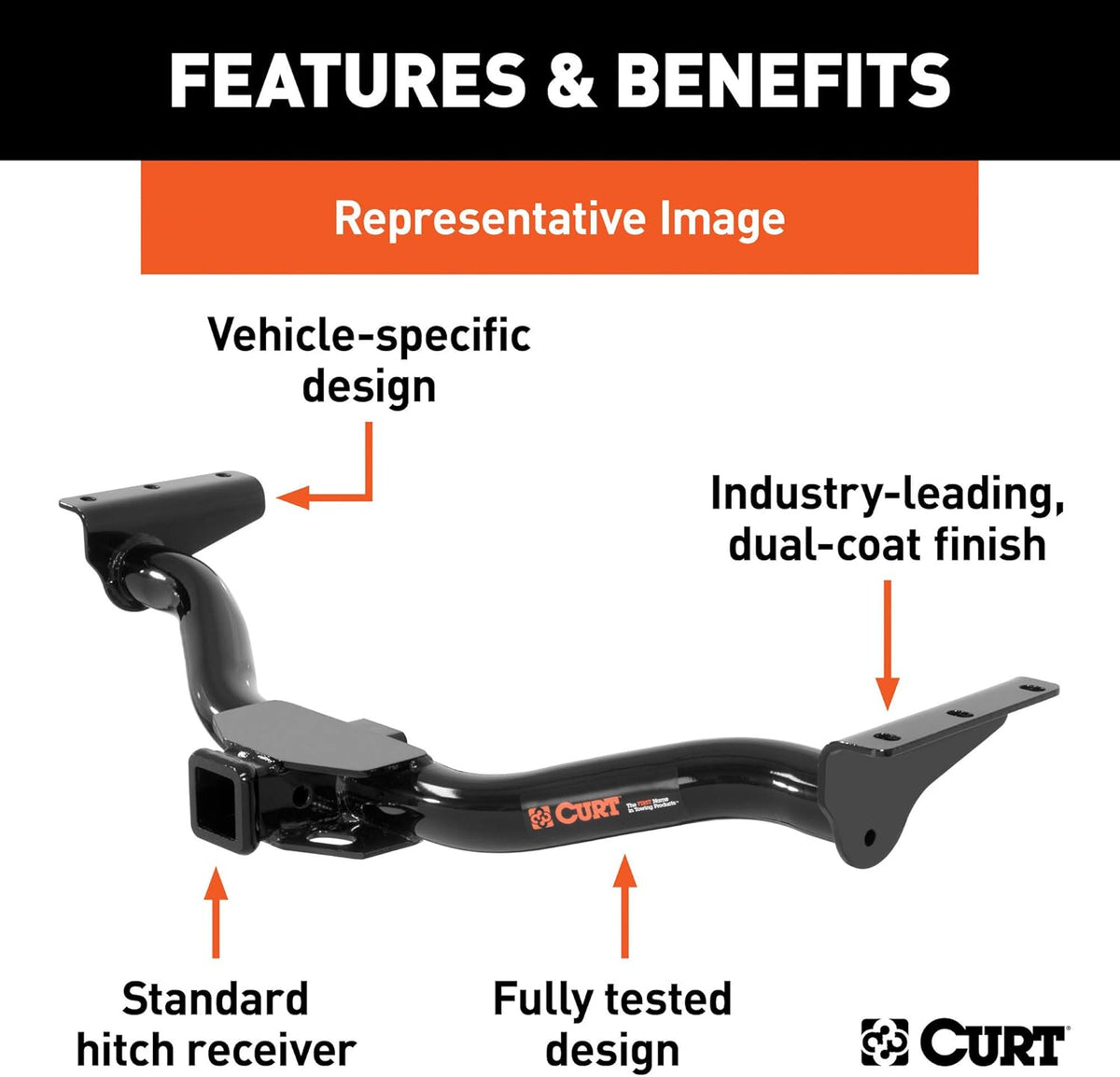 Class 3 Trailer Hitch, 2-Inch Receiver E995