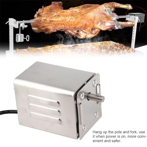 Stainless Steel BBQ Rotisserie Motor Electric Roaster 50-70kgF Torque Capacity US Plug 110V M935