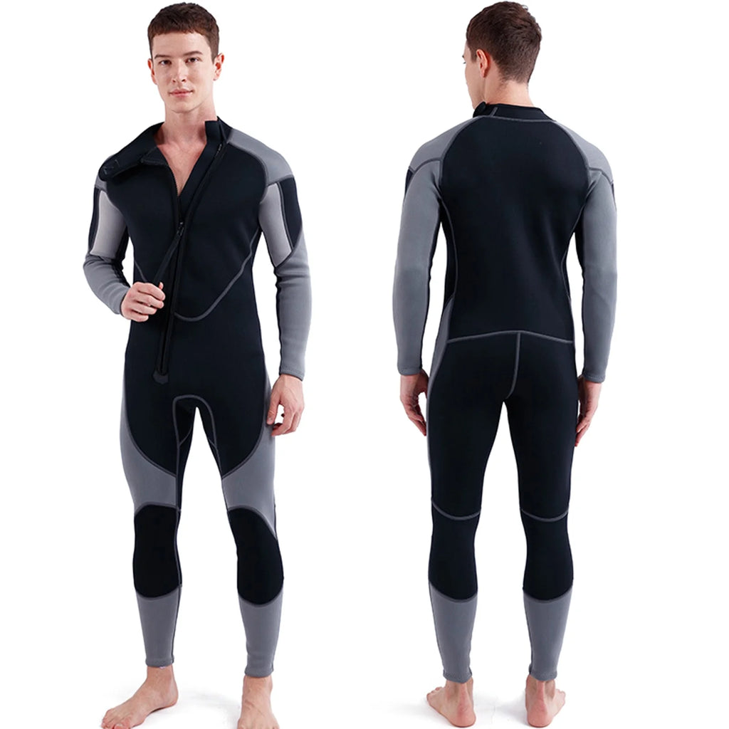 3mm Neoprene Front Zip Full Body Diving Suit V4845