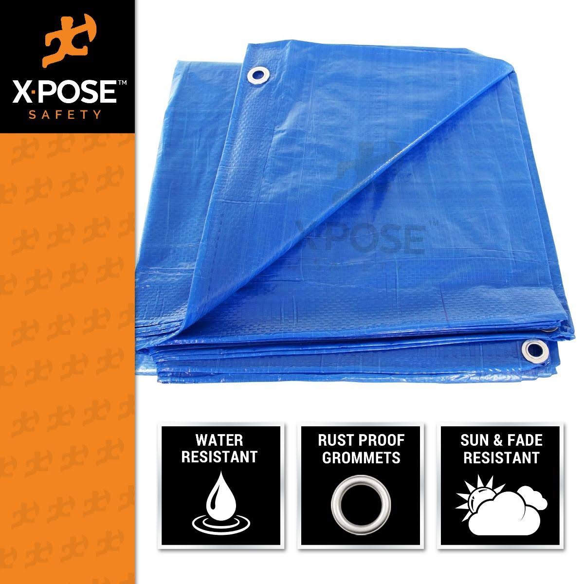 Blue Poly Tarps 10 x 15 Case of 14 W8981