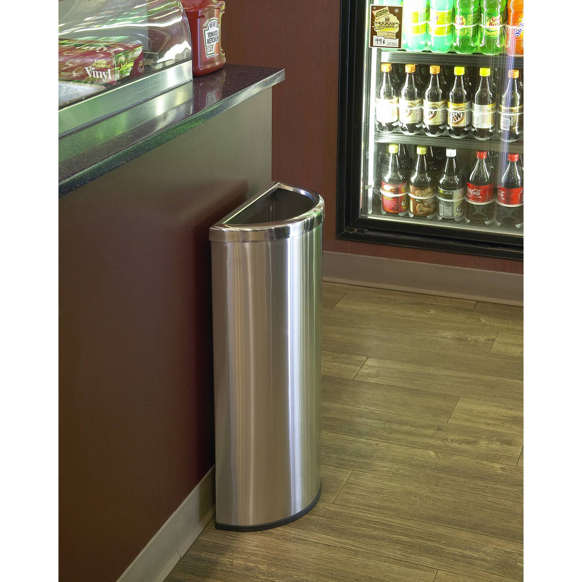 8 Gallon Stainless Steel Trash Can G35415