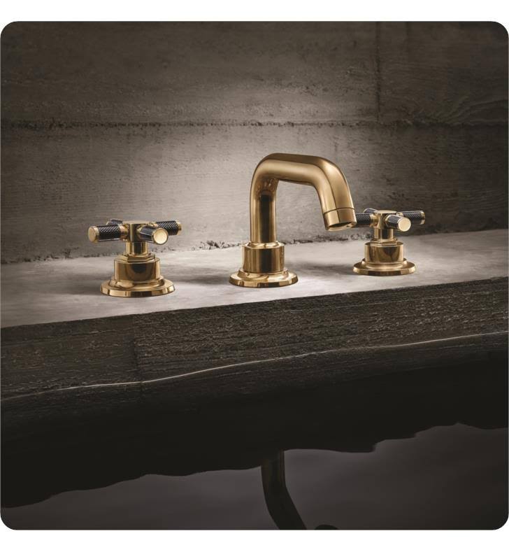 Widespread Lavatory Faucet with Carbon Fiber Handle A2646