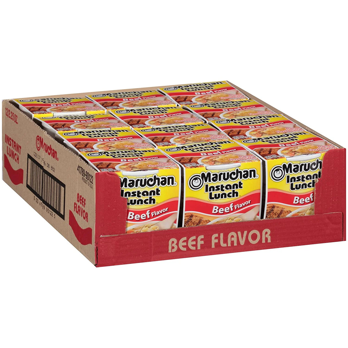 24 Count Instant Ramen Cup Noodles, 12 Beef & 12 Chicken V294042