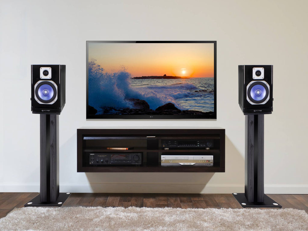 Pair 26x22 Bookshelf Speaker Stands P7762