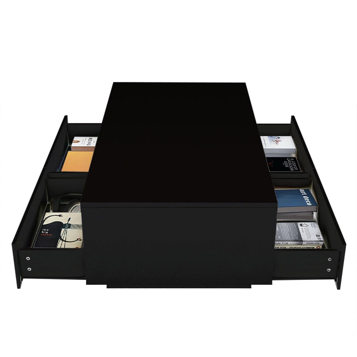 Modern LED High Gloss Coffee Table with 4 Drawers B627