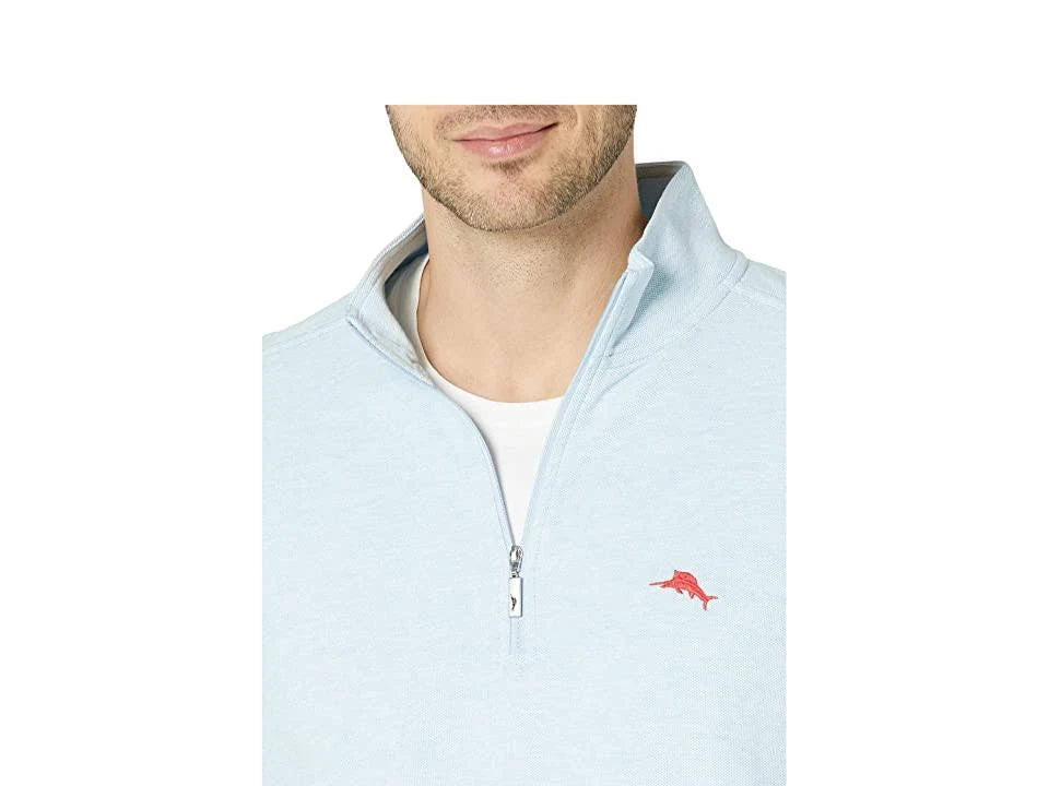 Men's Half-Zip Light Sky Hthr Size L E3075