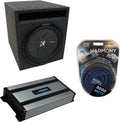 Single 10 Kicker CompR CWR10 Sub Box Enclosure & Amp C411379