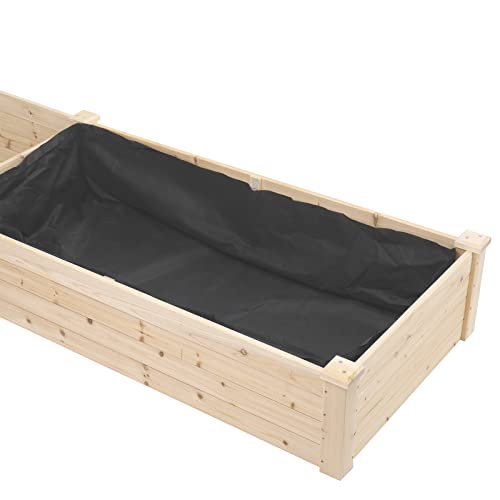 Wooden Raised Garden Bed (92 x 24 x 10 Inch) U27278