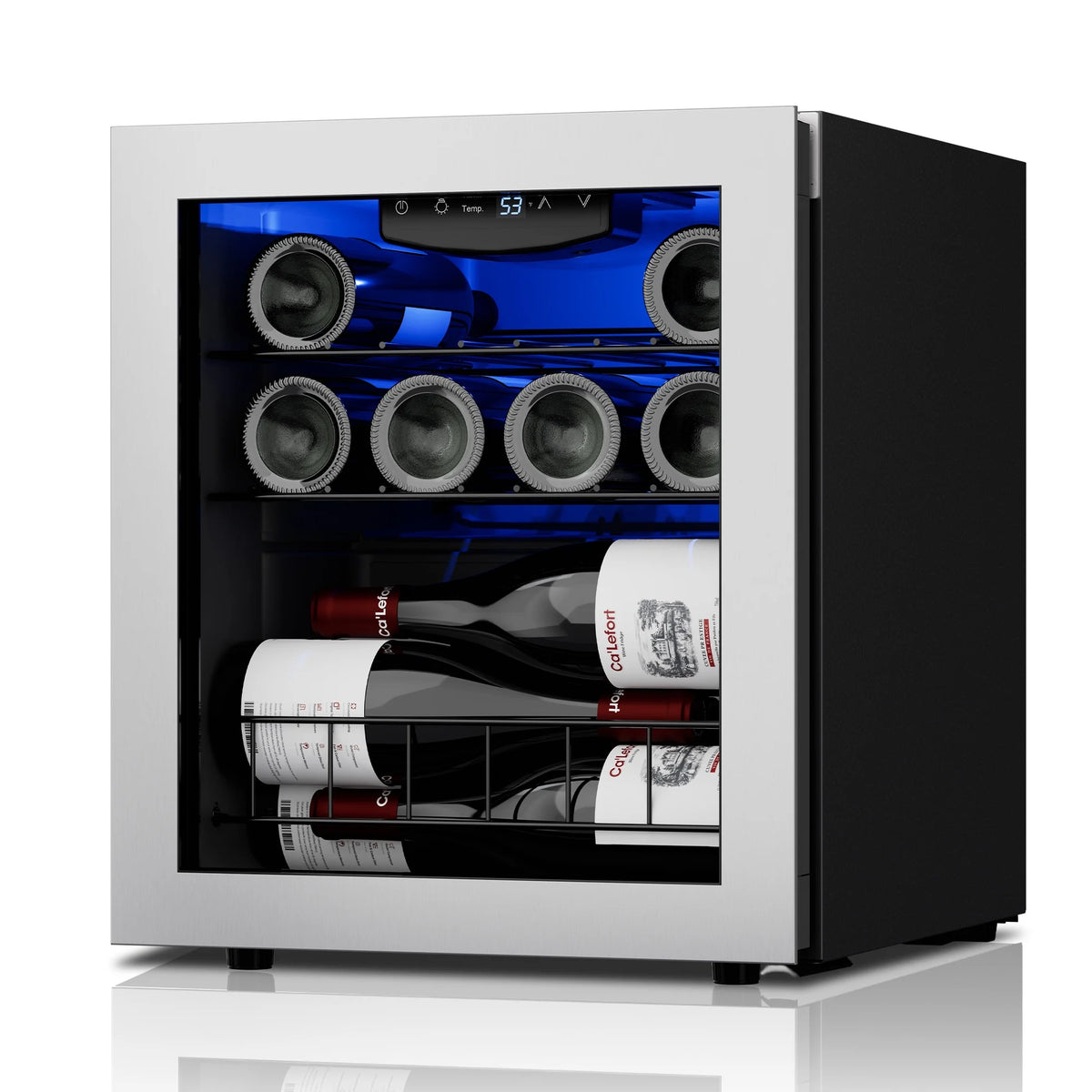 12 Bottle Mini Wine Refrigerator with Glass Door H5110