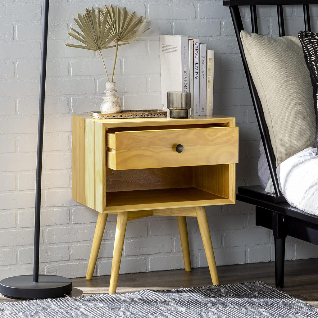 Mid Century Modern 1 Drawer Side Table Z8840