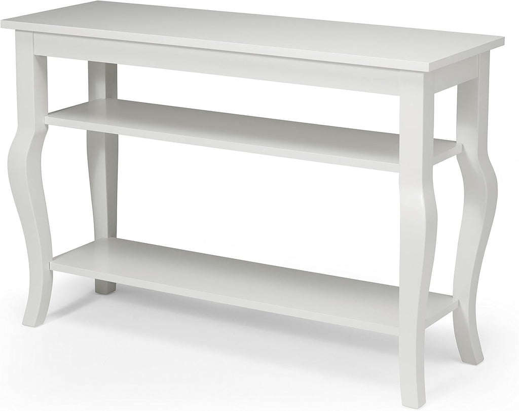 Wood Console Table with Display Shelves Q4724