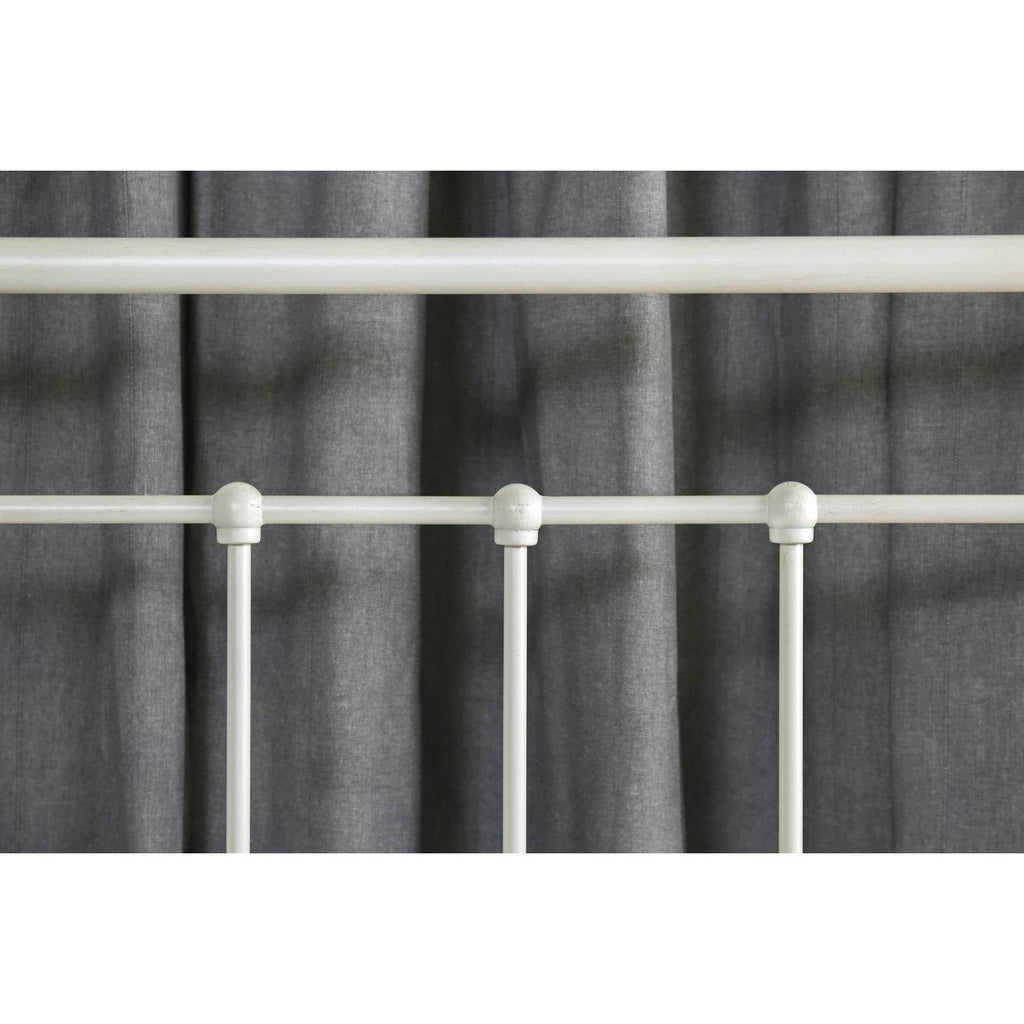 Twin Metal Bed Vintage White P287
