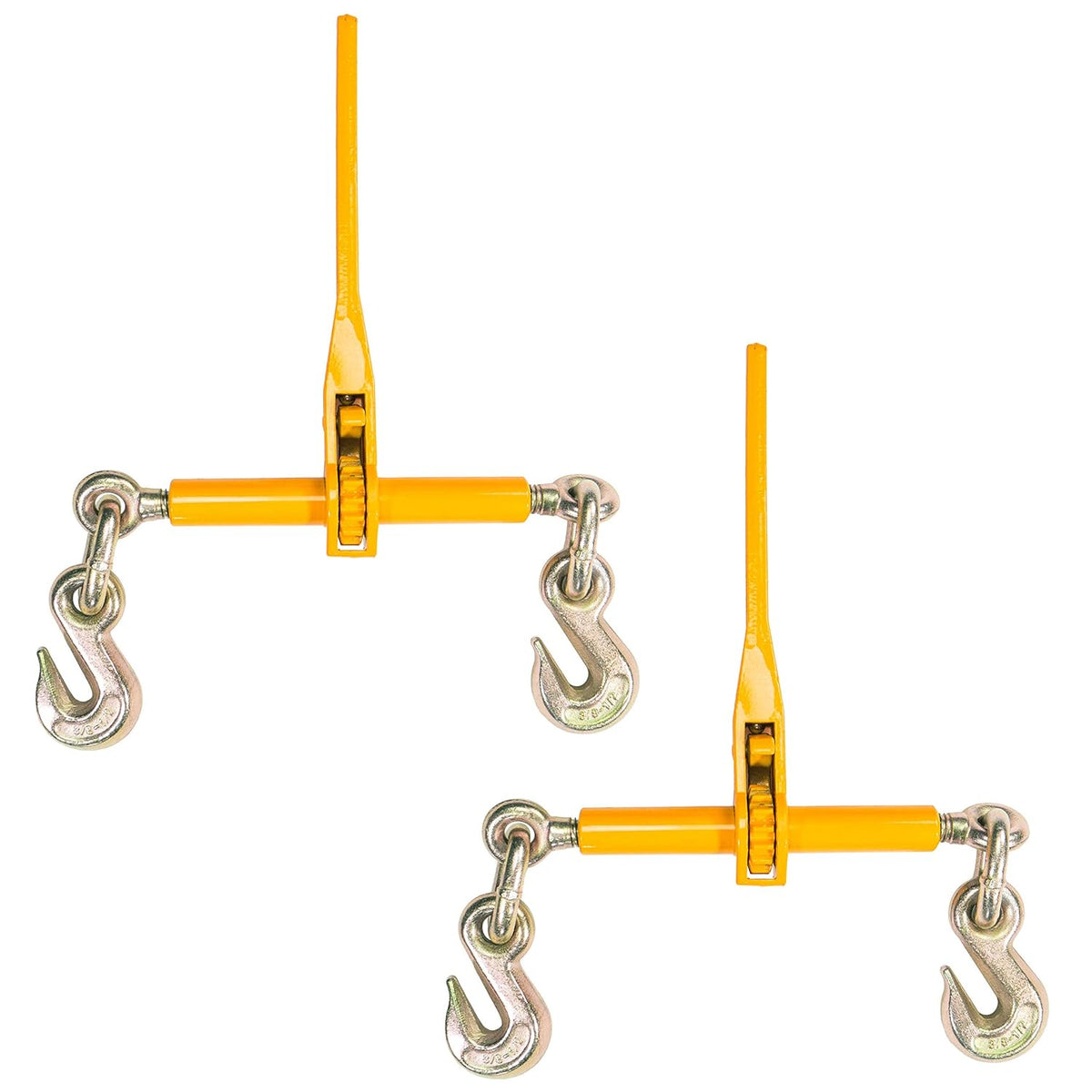 Ratchet Load Binder 3/8 Inch x 1/2 Inch 12,000 Pound Working Load Limit 2 Pack C7007