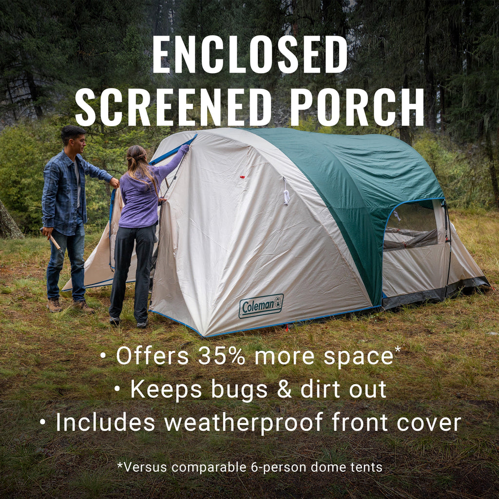 4-Person Cabin Tent with Screen Porch B4088