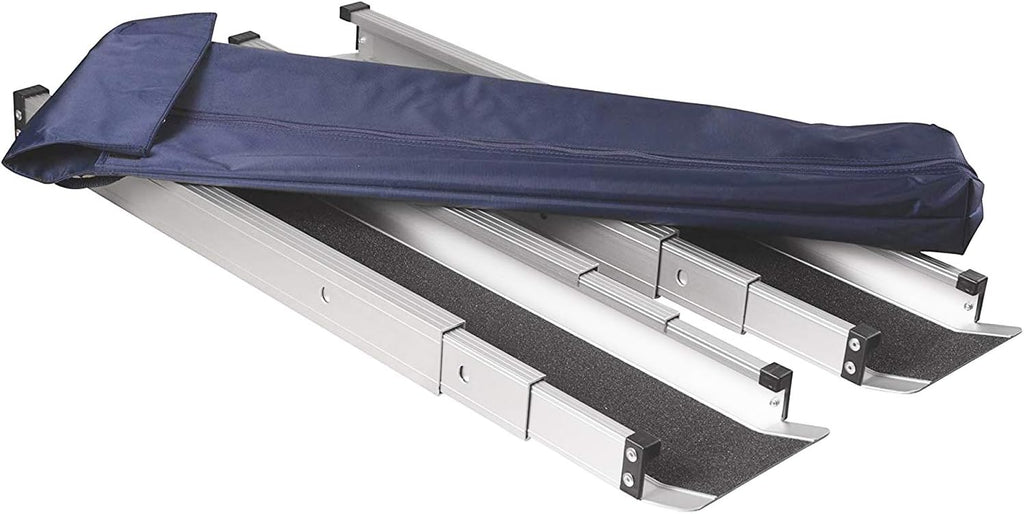Portable Adjustable 3-5 Ft Wheelchair Ramp with Storage Bag O6601