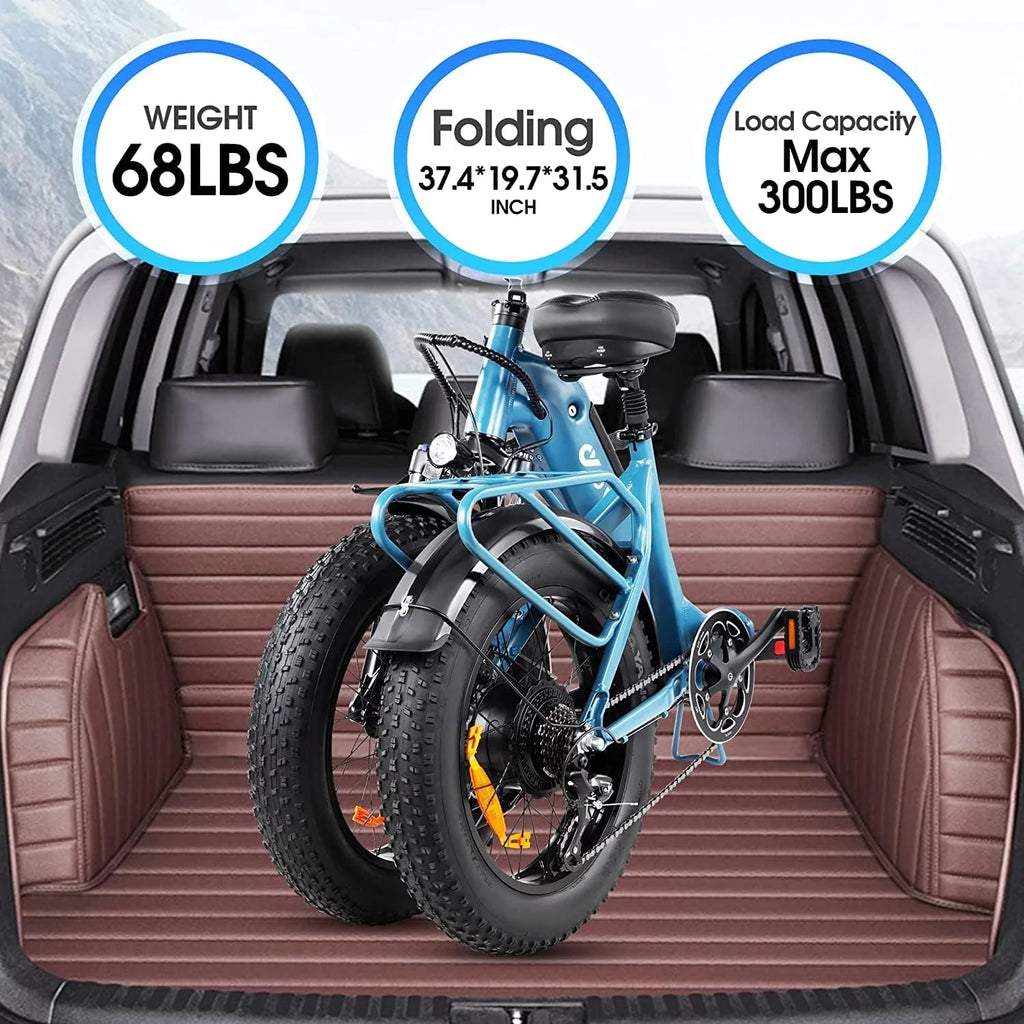 20 Fat Tire Folding Electric Bike 500W 48V 14AH R21033