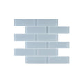 Moonlight Gray Glass Mosaic Subway Tile, 5 Square Feet per Carton H41675