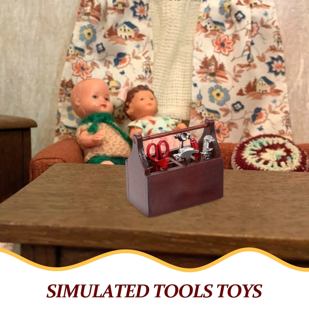 Walnut Toy Tabletop Decor Miniature House Accessories I75567