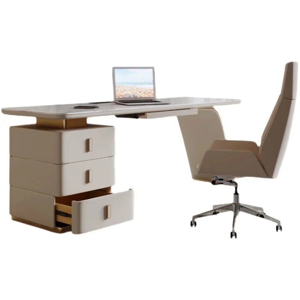 White Executive Office Desk L5056