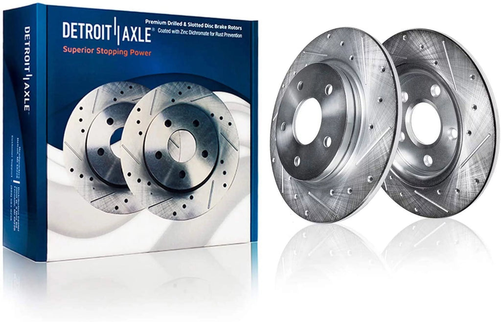 Drilled and Slotted Brake Kit Ceramic Brake Pads G734