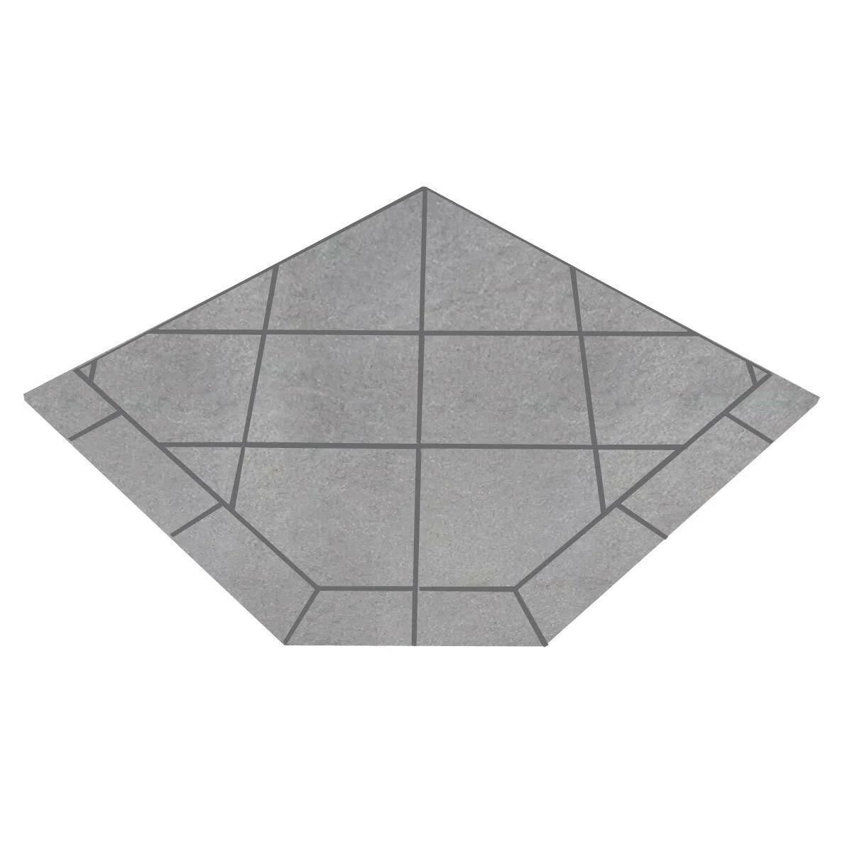 48 x 48 Single Cut Corner Hearth Pad Q7489