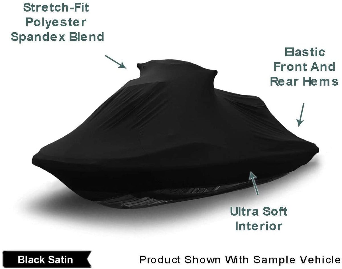 Black Satin Jet Ski Cover with Storage Bag O3168