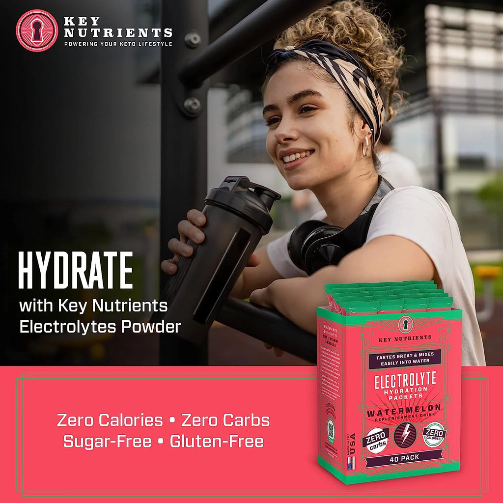 Watermelon Electrolytes Powder Packets 40 Pack T87965