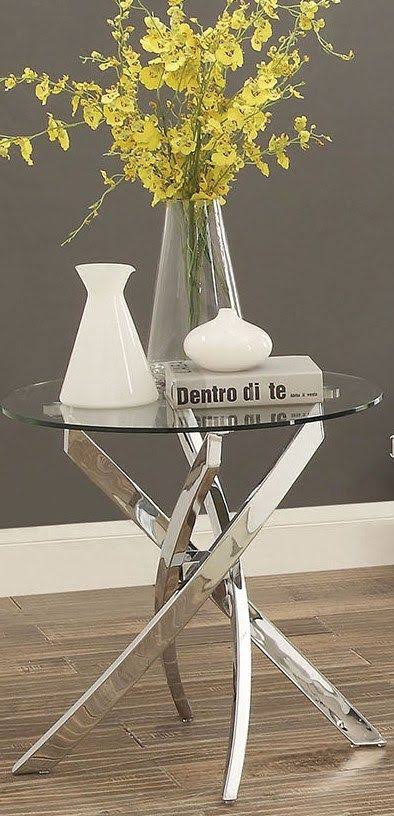 Chrome End Table I30821