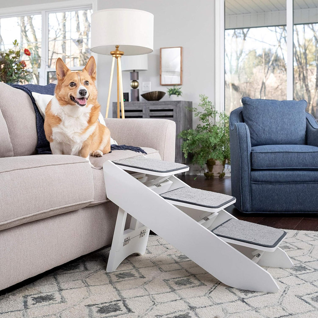 Foldable Nonslip Pet Ramp with Stairs E775
