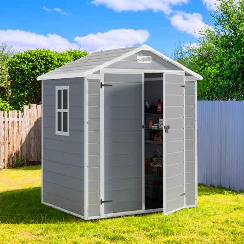 5' x 4' Resin Weather Resistant Outdoor Storage Shed with Floor B3269