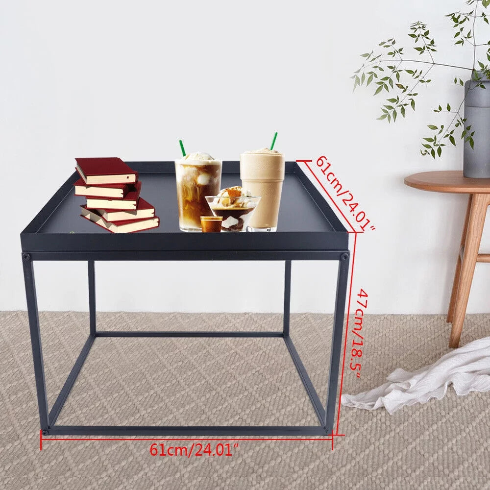 24" Square Metal Coffee Table W8306