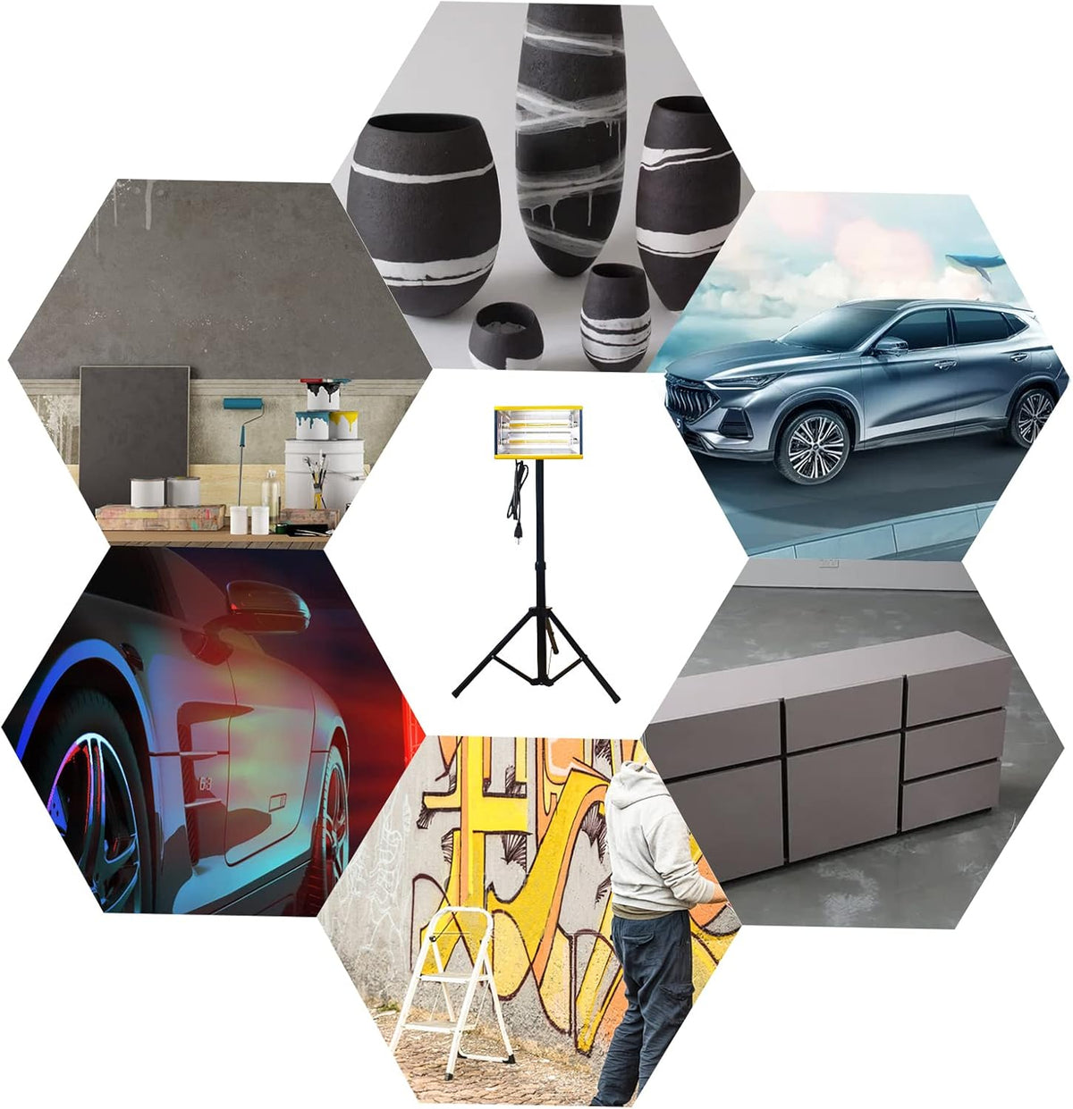 2000W Infrared Paint Drying Lamp D627