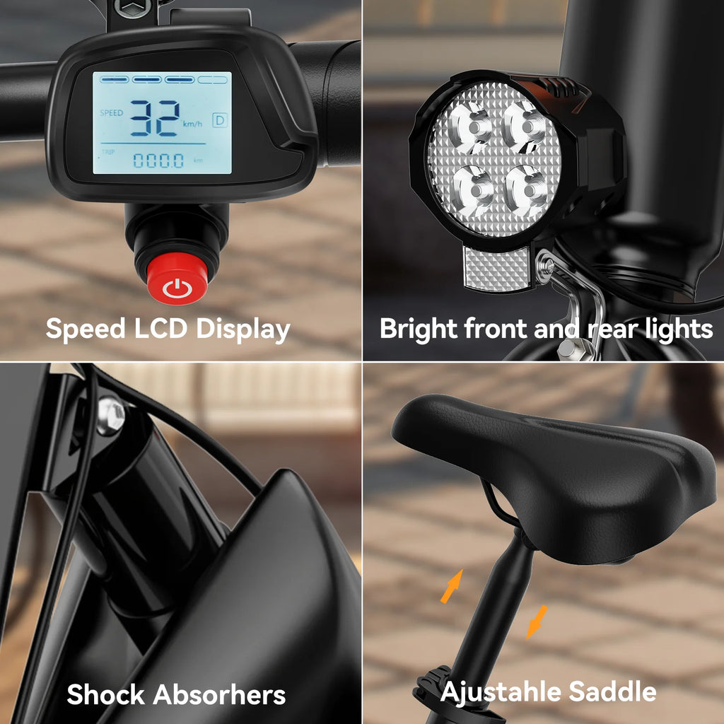 350W Folding Electric Bike with 270Wh Battery S5821