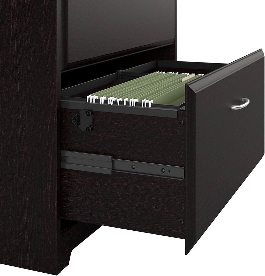 Espresso Oak 2 Drawer Lateral File Cabinet A78048