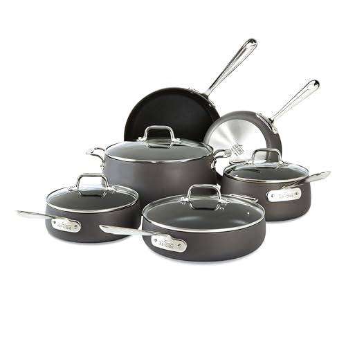 13 Piece Hard Anodized Nonstick Cookware Set Black M366