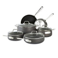 13 Piece Hard Anodized Nonstick Cookware Set Black M366
