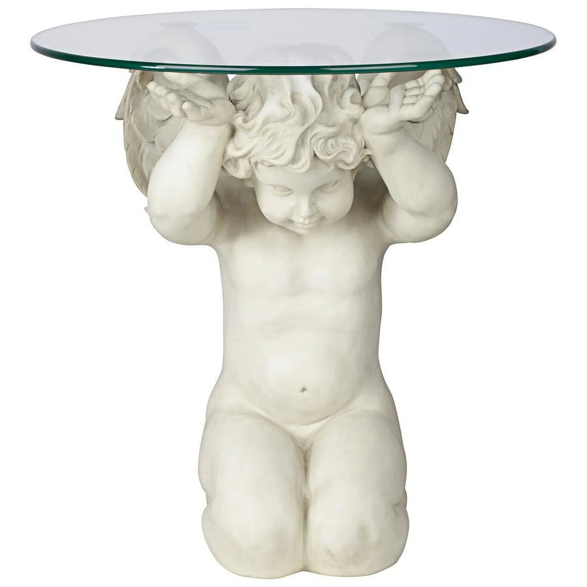 Glass-Topped Sculptural Table G991