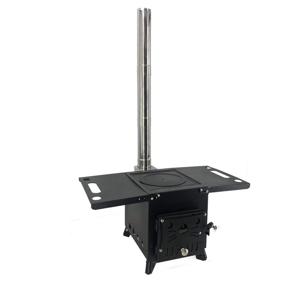 Portable Wood Burning Stove with Chimney Pipe T333
