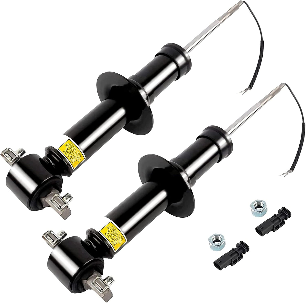 Pair Rear Air Shock Absorber Adjustable Air Shocks and Struts O219297