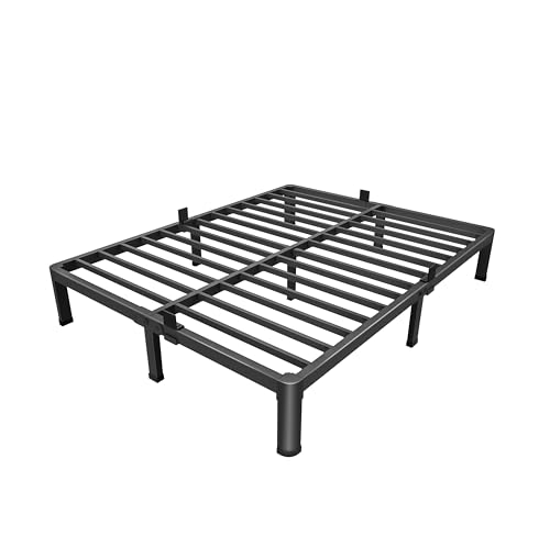 18 Inch Full Size Metal Platform Bed Frame with Under-Bed Storage W5919