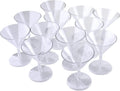 12-Count Clear Plastic Martini Glasses X187