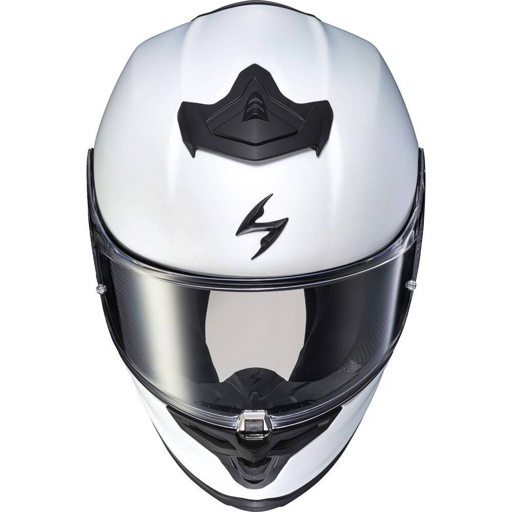 Matte Pearl White Solid Motorcycle Helmet T697917