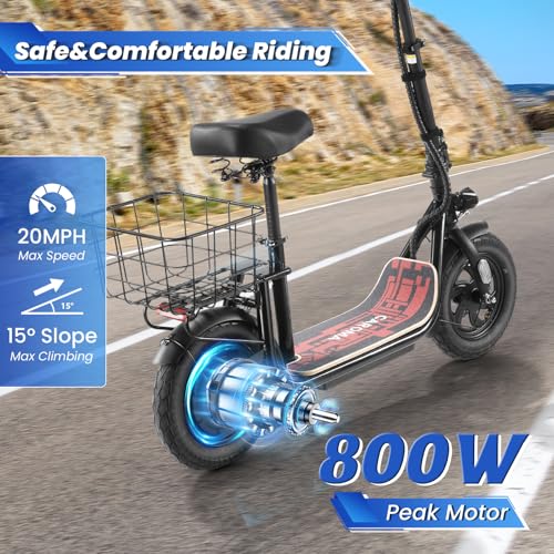 800W/1200W Foldable Electric Scooter with Seat Z949405
