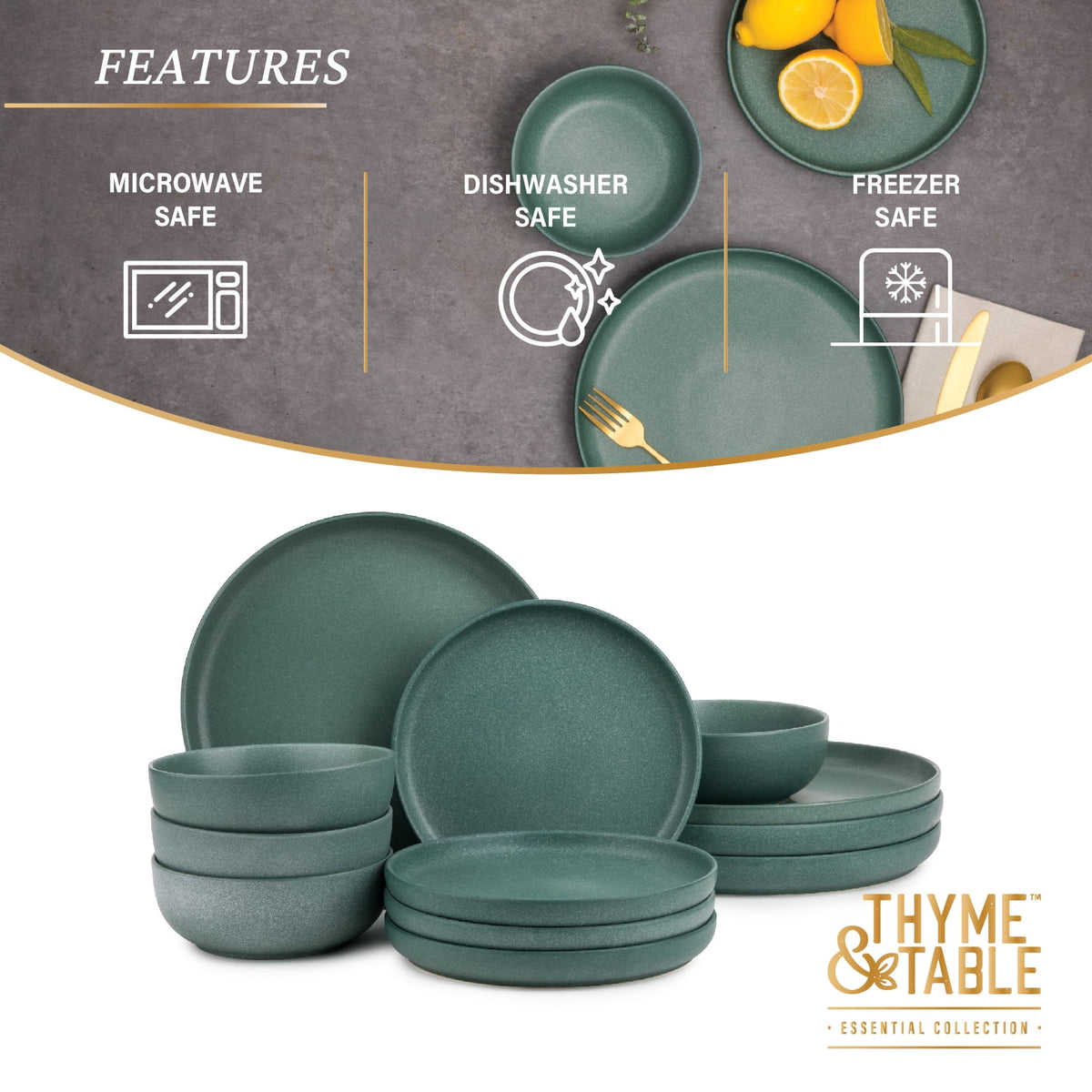 12-Piece Stoneware Dinnerware Set P804801
