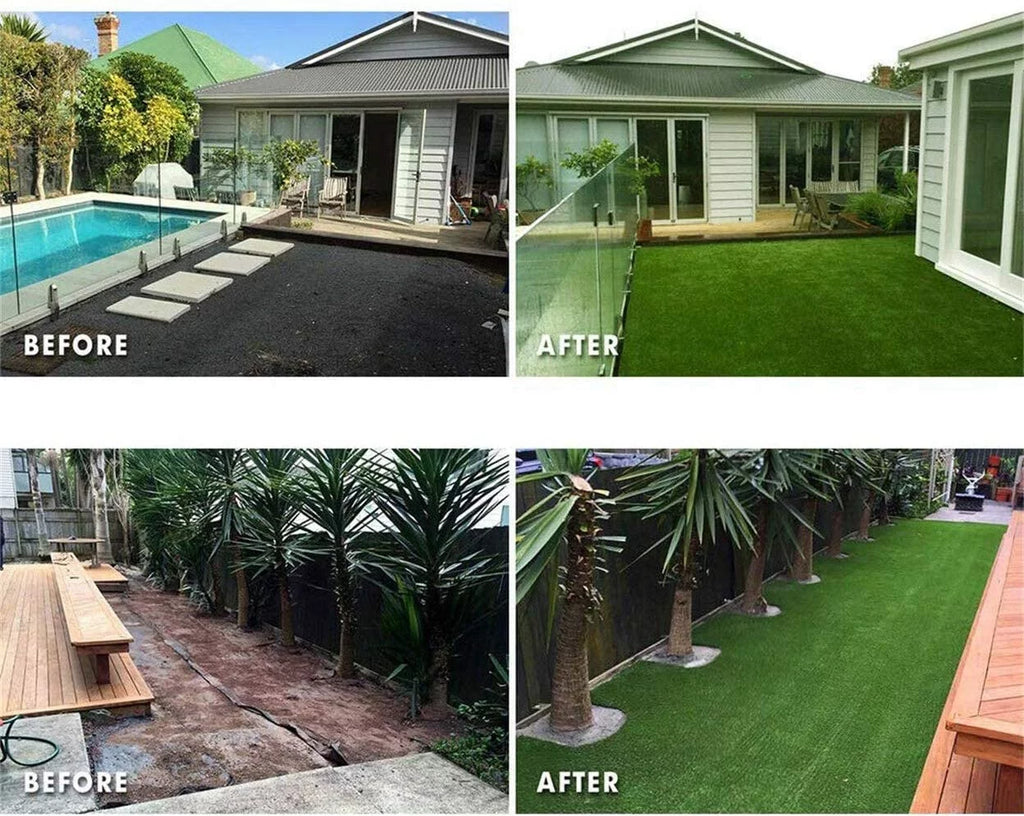 Artificial Grass 8' x 28' Turf Mat Rubber Back Q9733