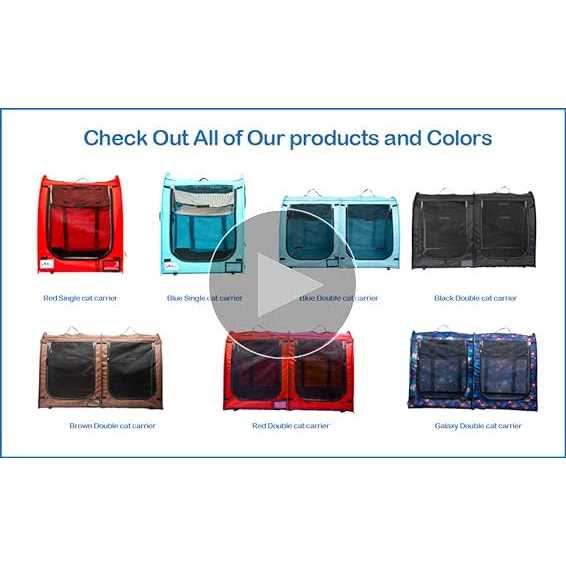 Portable Twin Compartment Cat Cage A535693