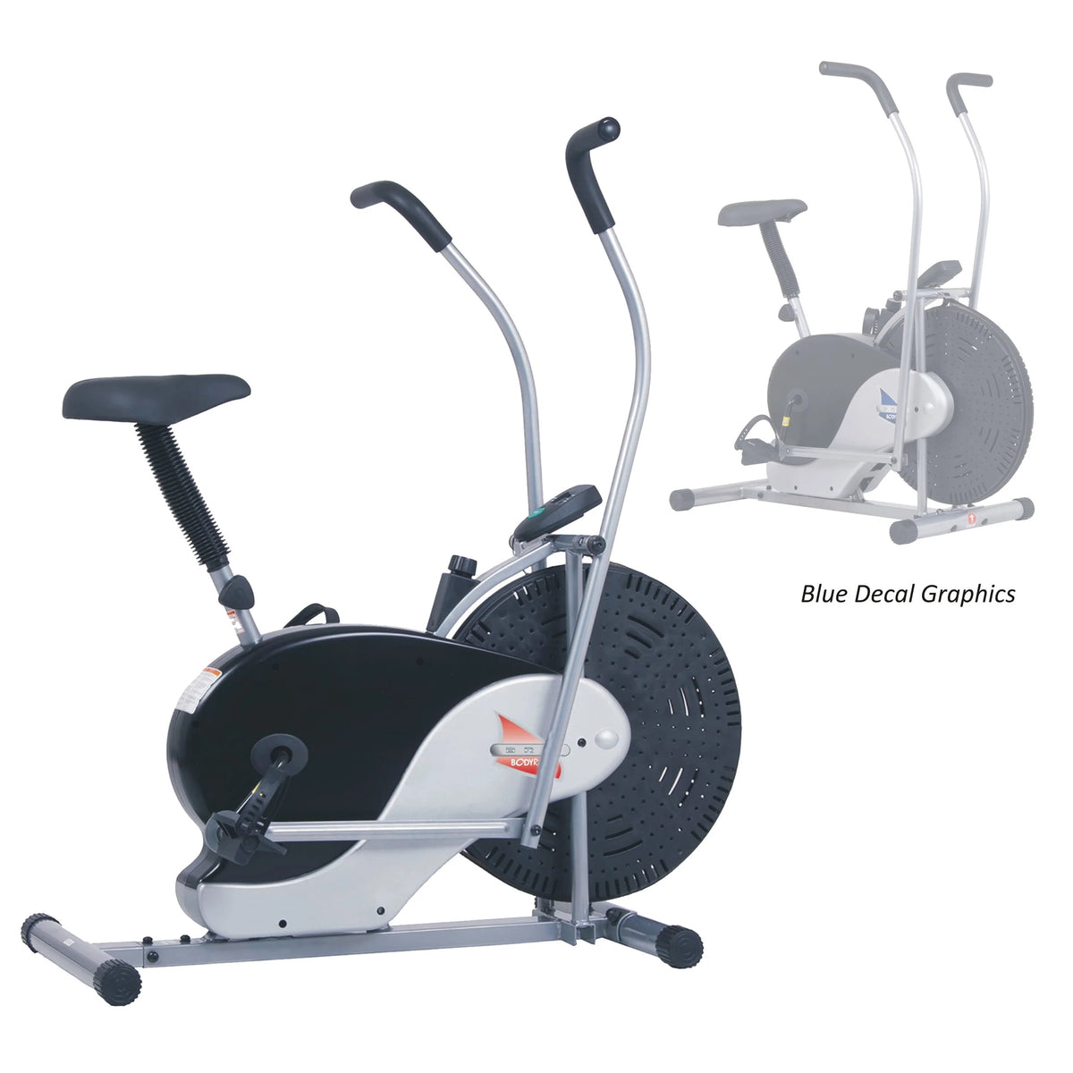 Upright Stationary Fan Bike with Adjustable Seat D838